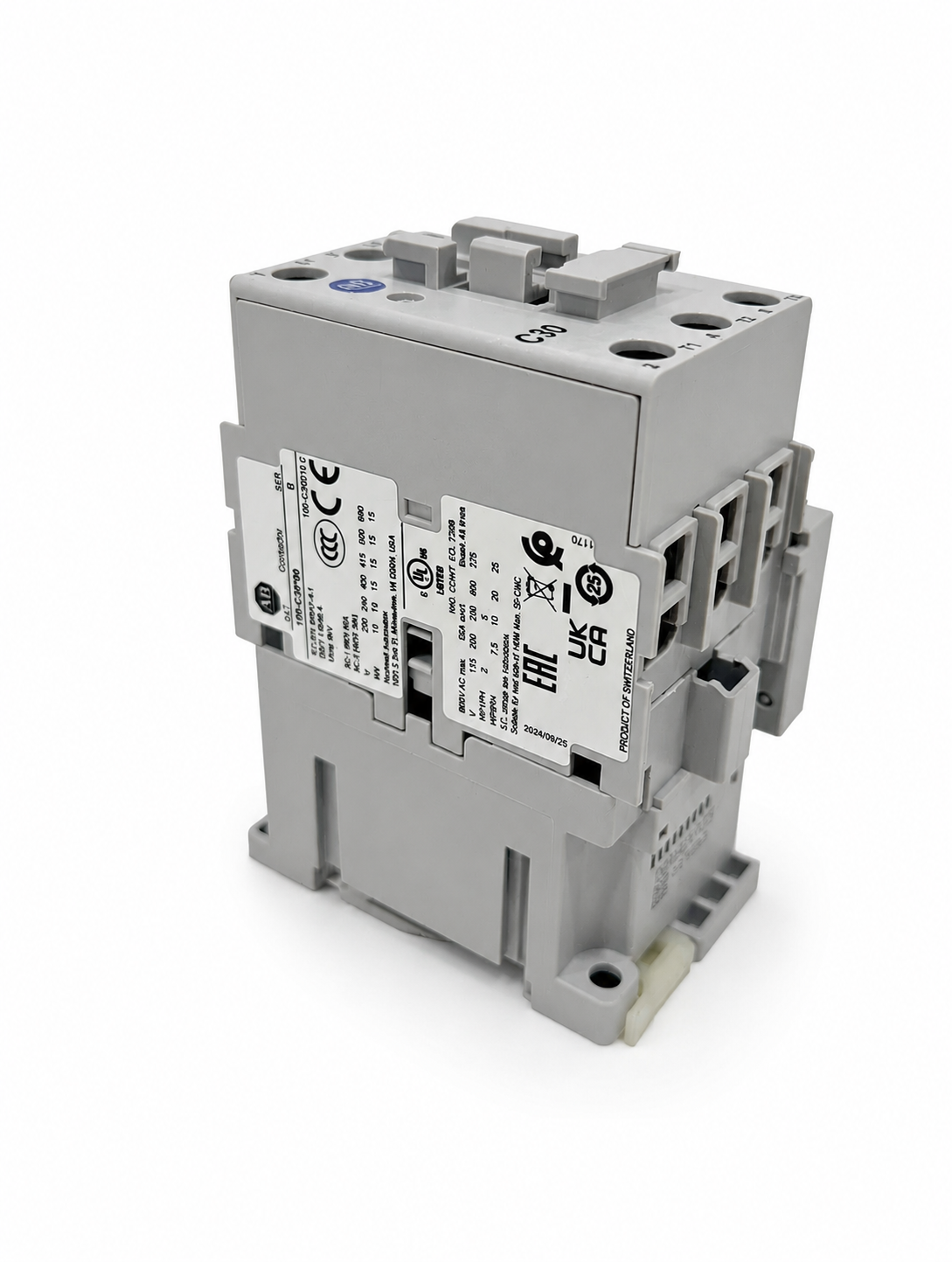 Allen-Bradley 100-C30D10 IEC Contactor 30 Amp, 120V 100C 3 poles