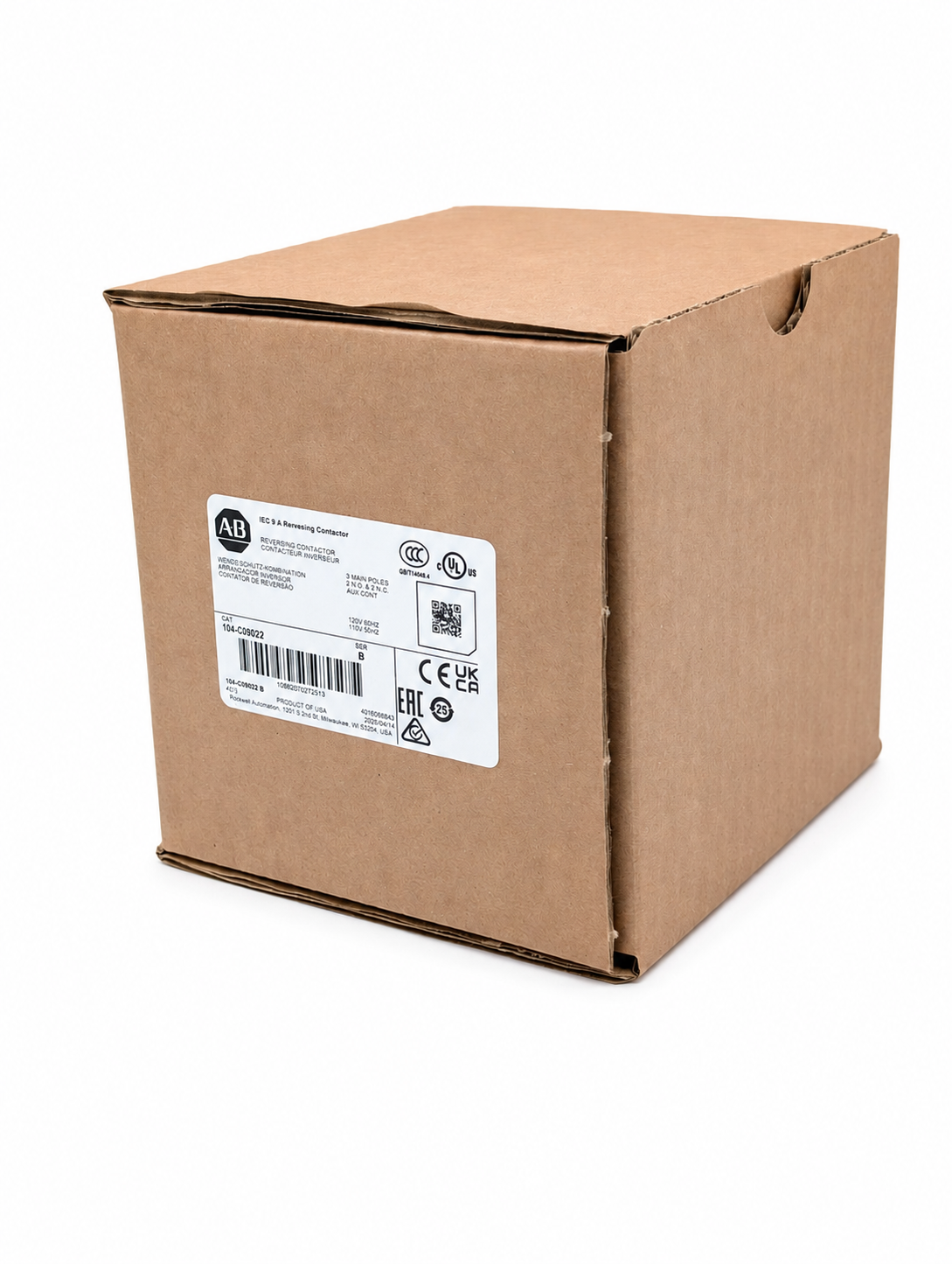 Allen Bradley 104-C09D22 9A 110V 50Hz/120V 60Hz Reversing Contactor