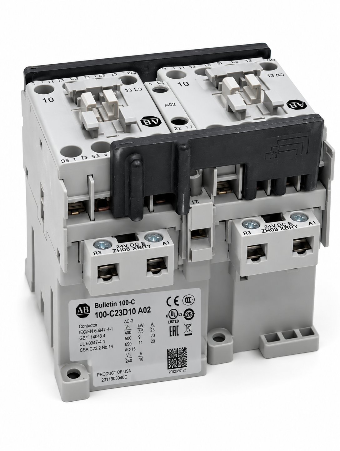 Allen Bradley 104-C23D22 Reversing Contactor 23A 110V 50 Hz / 120V 60 Hz.