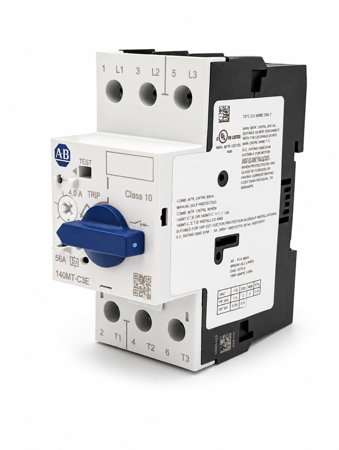 Allen-Bradley 140MT-C3E-B40 Motor Protection Circuit Breaker