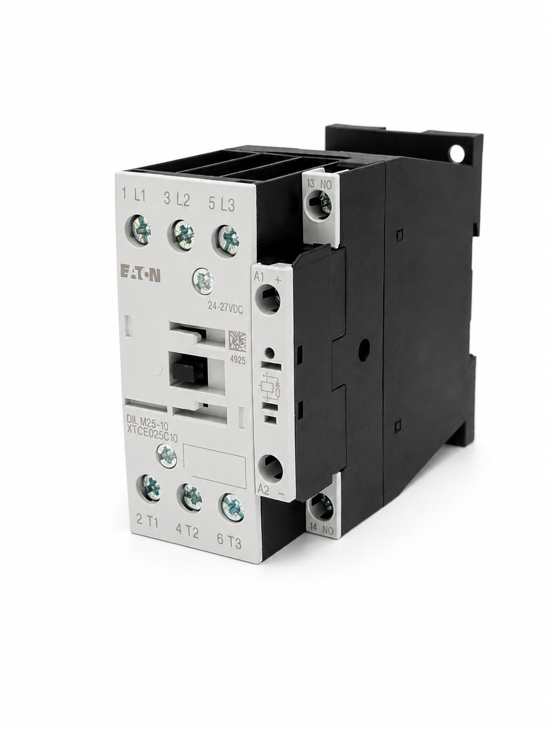 EATON XTCE025C10TD XT IEC contactor, 25A, Screw terminals