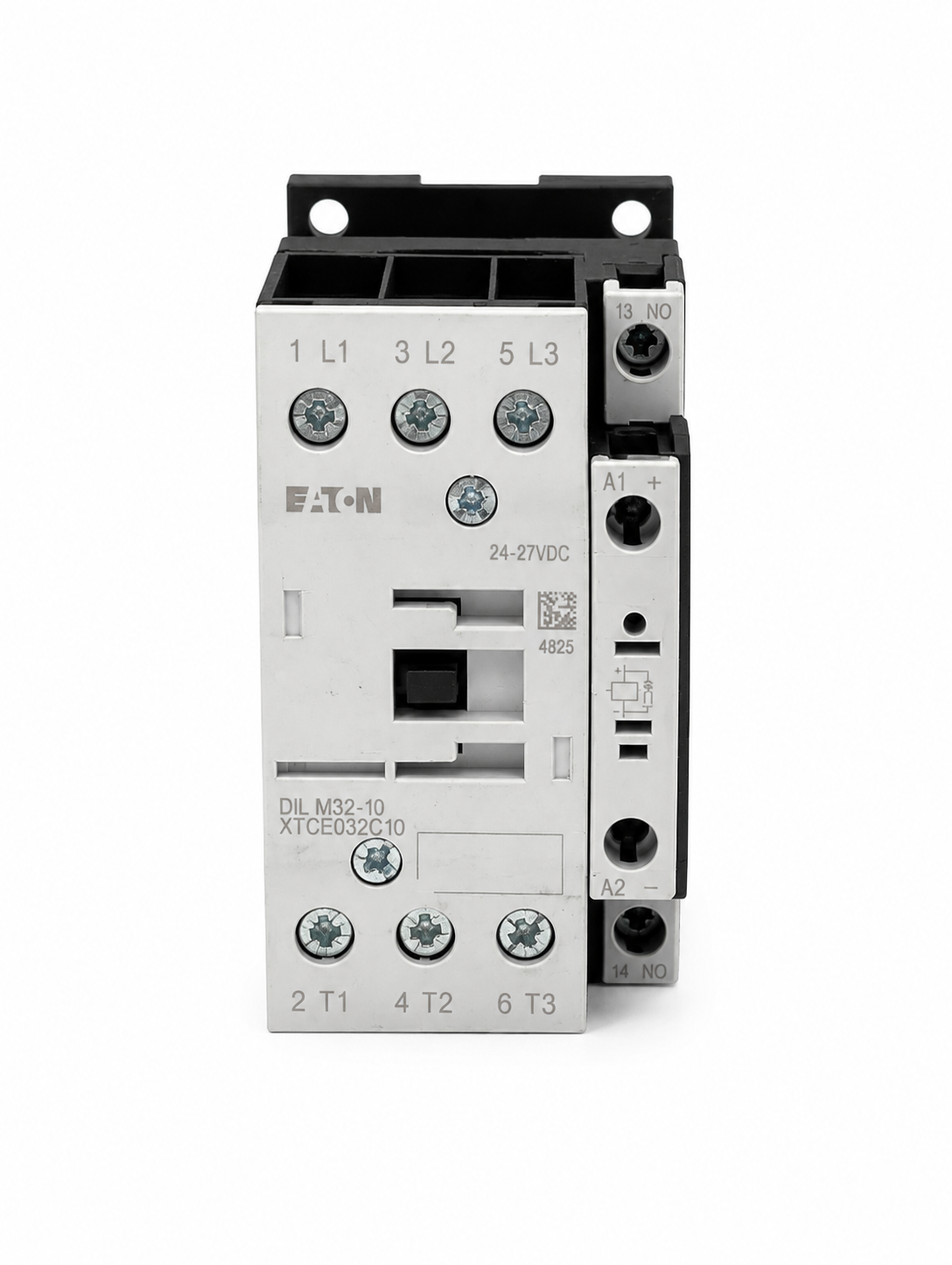 EATON XTCE032C10TD XT IEC Contactor, Three-pole, 32A, 1NO, Contact