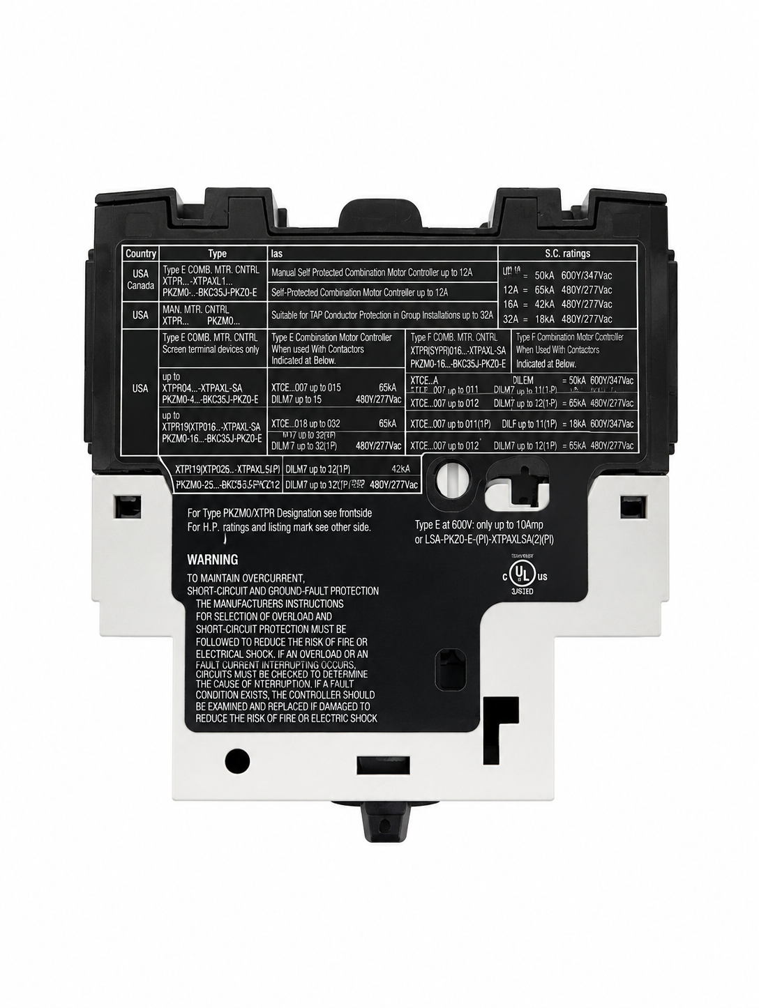 EATON Thermal Magnetic Circuit Breaker Motor Protect PKZM0-12 3p 8-12A