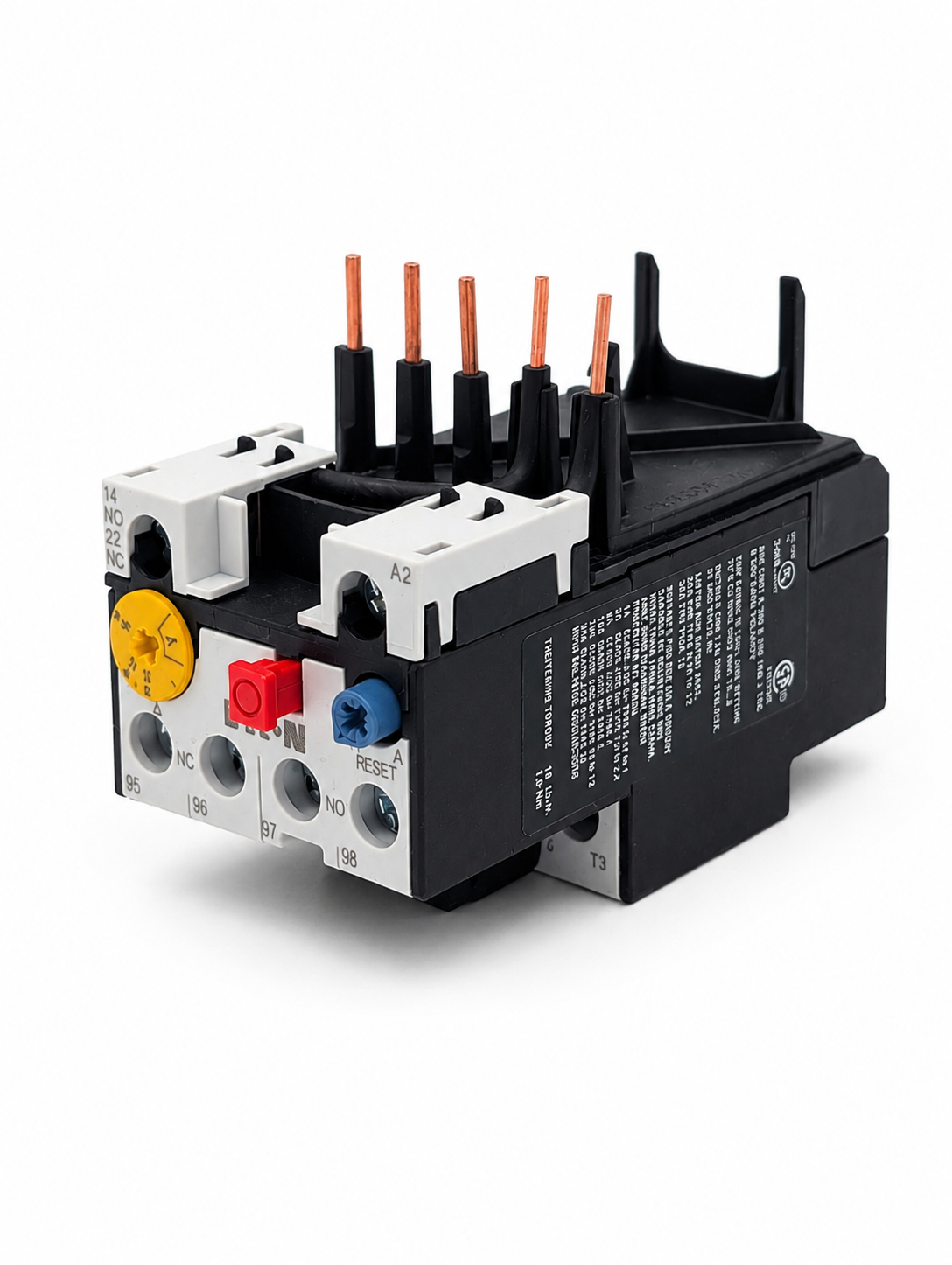 EATON XTOB016BC1 XT IEC bimetallic overload relay, 12-16A overload