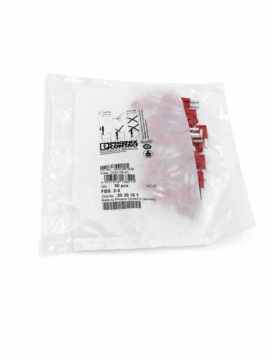 Phoenix Contact FBS 2-5 - Plug-in bridge 3030161 Box of 50 PIECES