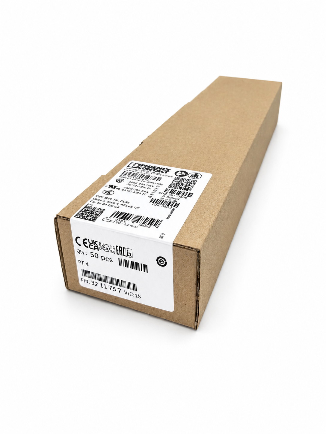 Phoenix Contact PT 4 - Feed-through terminal block 3211757 BOX OF 50