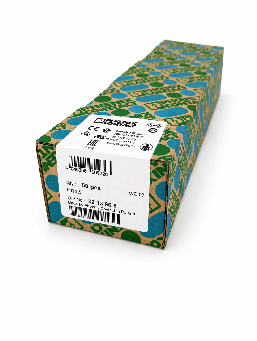 Phoenix Contact PTI 2,5 Installation terminal block 3213968 BOX OF 50
