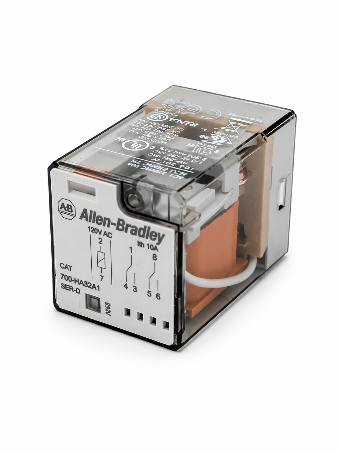 Allen Bradley 700-HA32A1 GP Tube Base Relay 10 Amp standard Contact