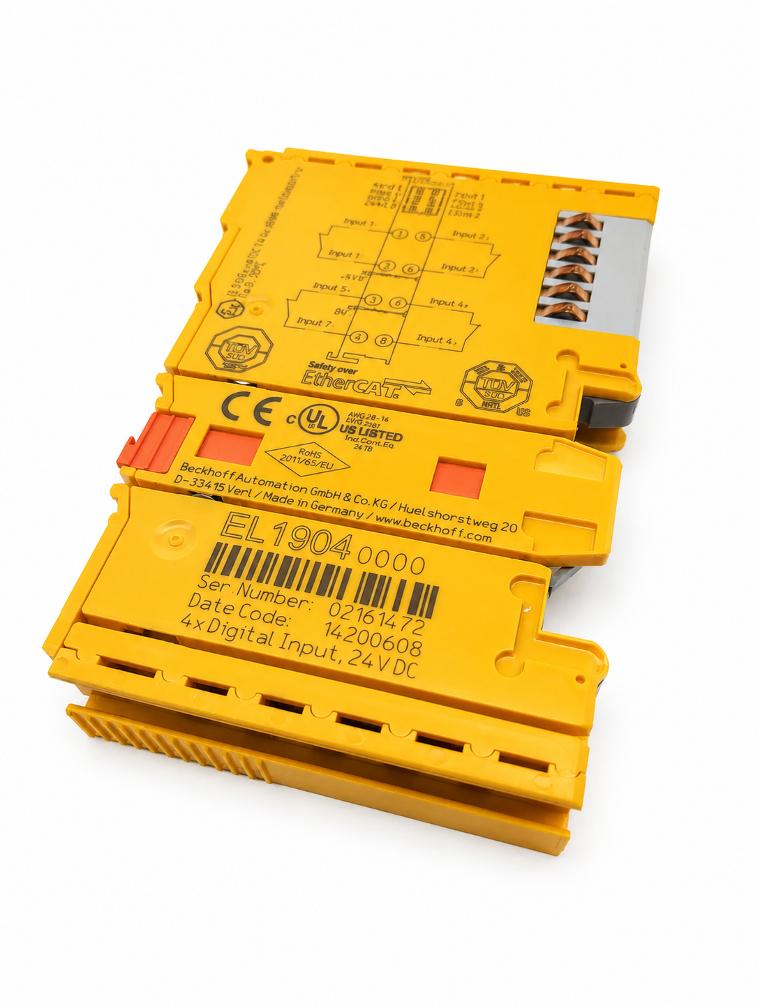 Beckhoff EL1904 EtherCAT Terminal 4-channel digital input 24 V DC TwinSAFE