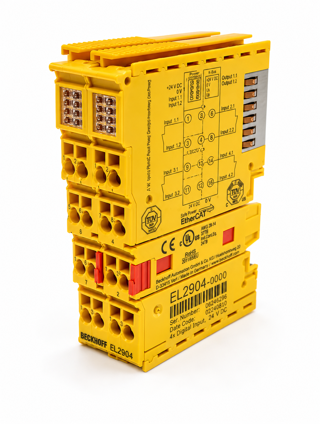 Beckhoff EL2904 EtherCAT Terminal 4-channel digital output 24 V DC 0.5 A