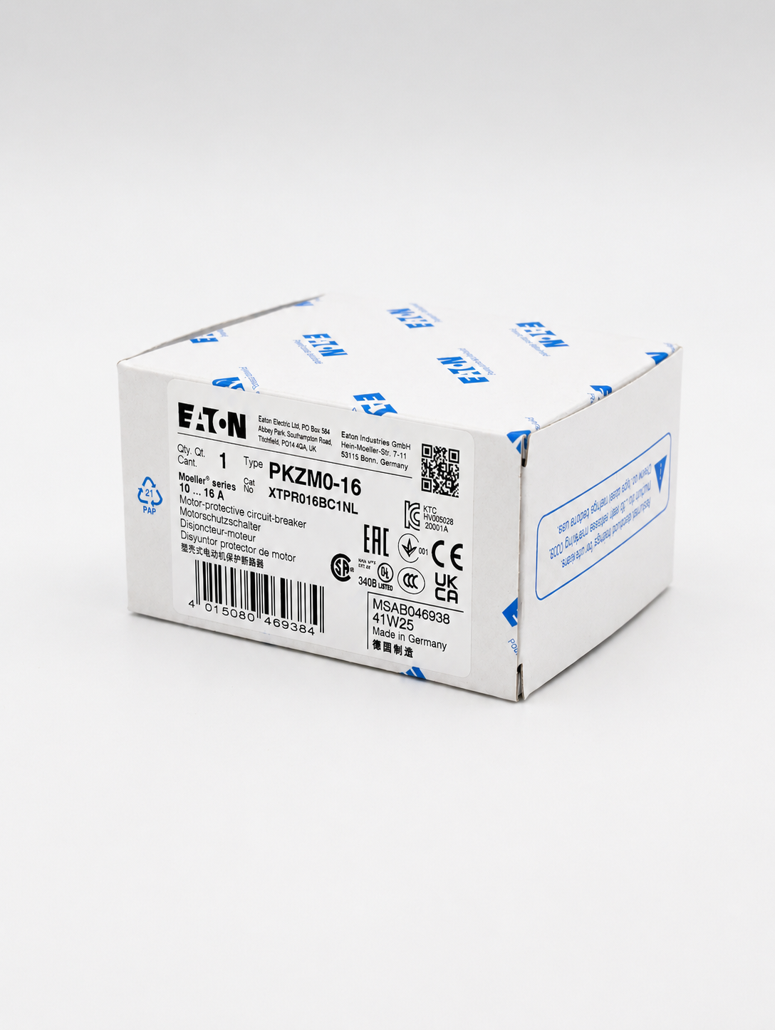 EATON PKZM0-16 Motor-protective circuit-breaker, 7.5 kW, 10 - 16 A
