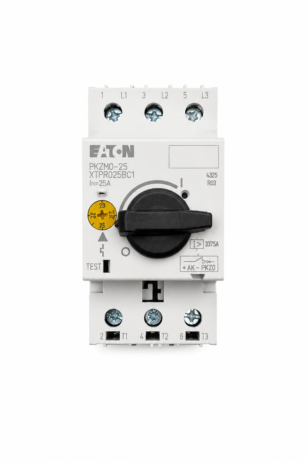 EATON Thermal Magnetic Circuit Breaker Motor Protect PKZM0-25 25 A 3 Pole