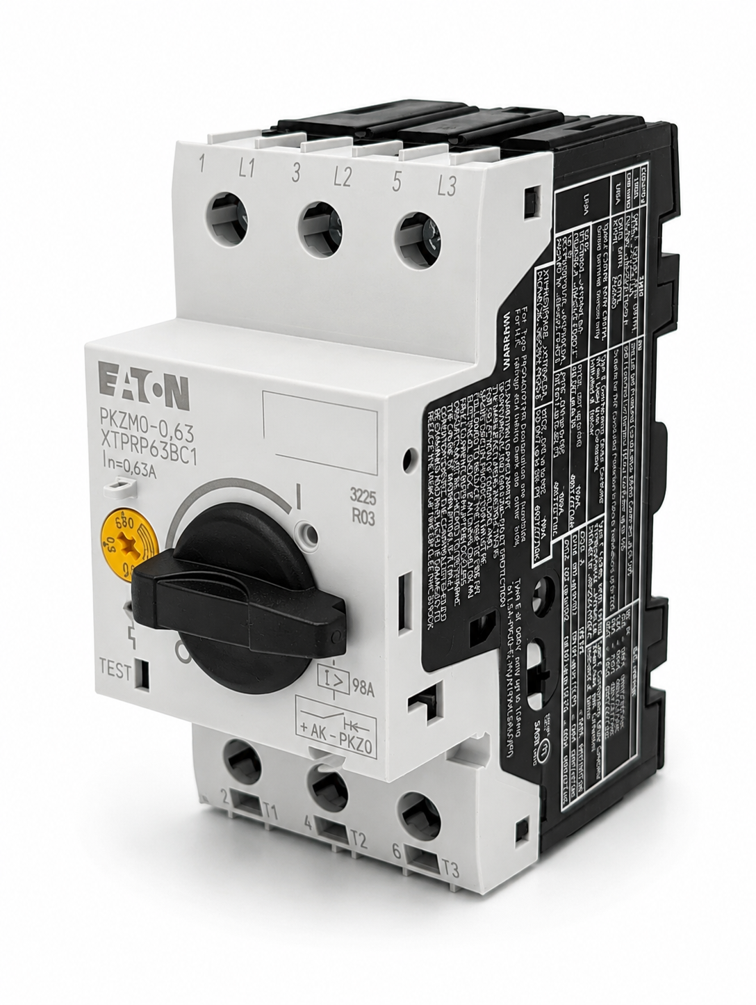 EATON Thermal Magnetic Circuit Breaker Motor Protect PKZM0-0.63 0.12 kW