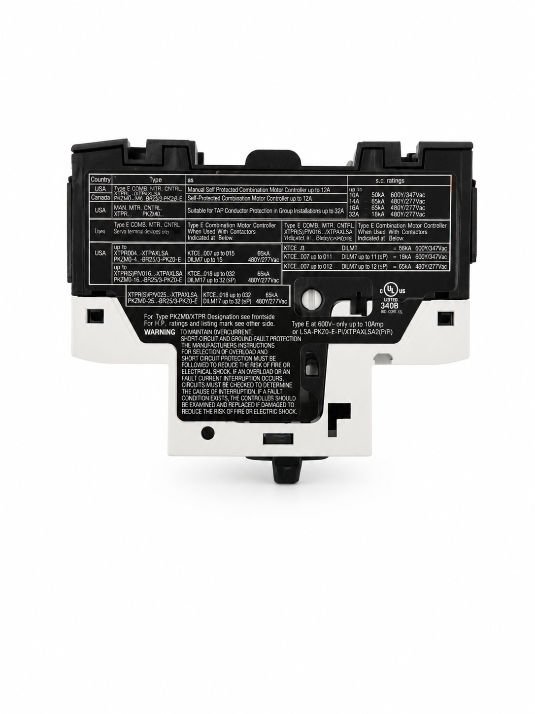 EATON Thermal Magnetic Circuit Breaker Motor Protect PKZM0-4 0.75 kW