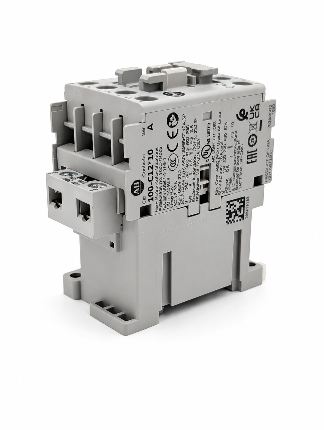 Allen Bradley 100-C12D10 12A 110V 50 Hz/ 120V 60 Hz AC Contactor