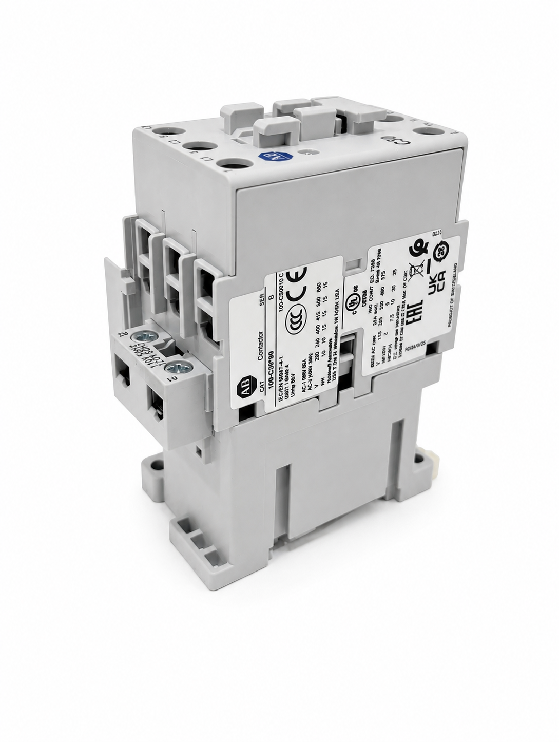 Allen-Bradley 100-C30D10 IEC Contactor 30 Amp, 120V 100C 3 poles