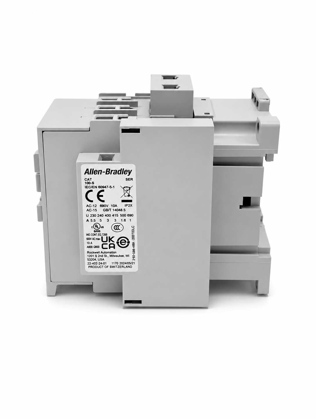 Allen-Bradley 100-C30D10 IEC Contactor 30 Amp, 120V 100C 3 poles