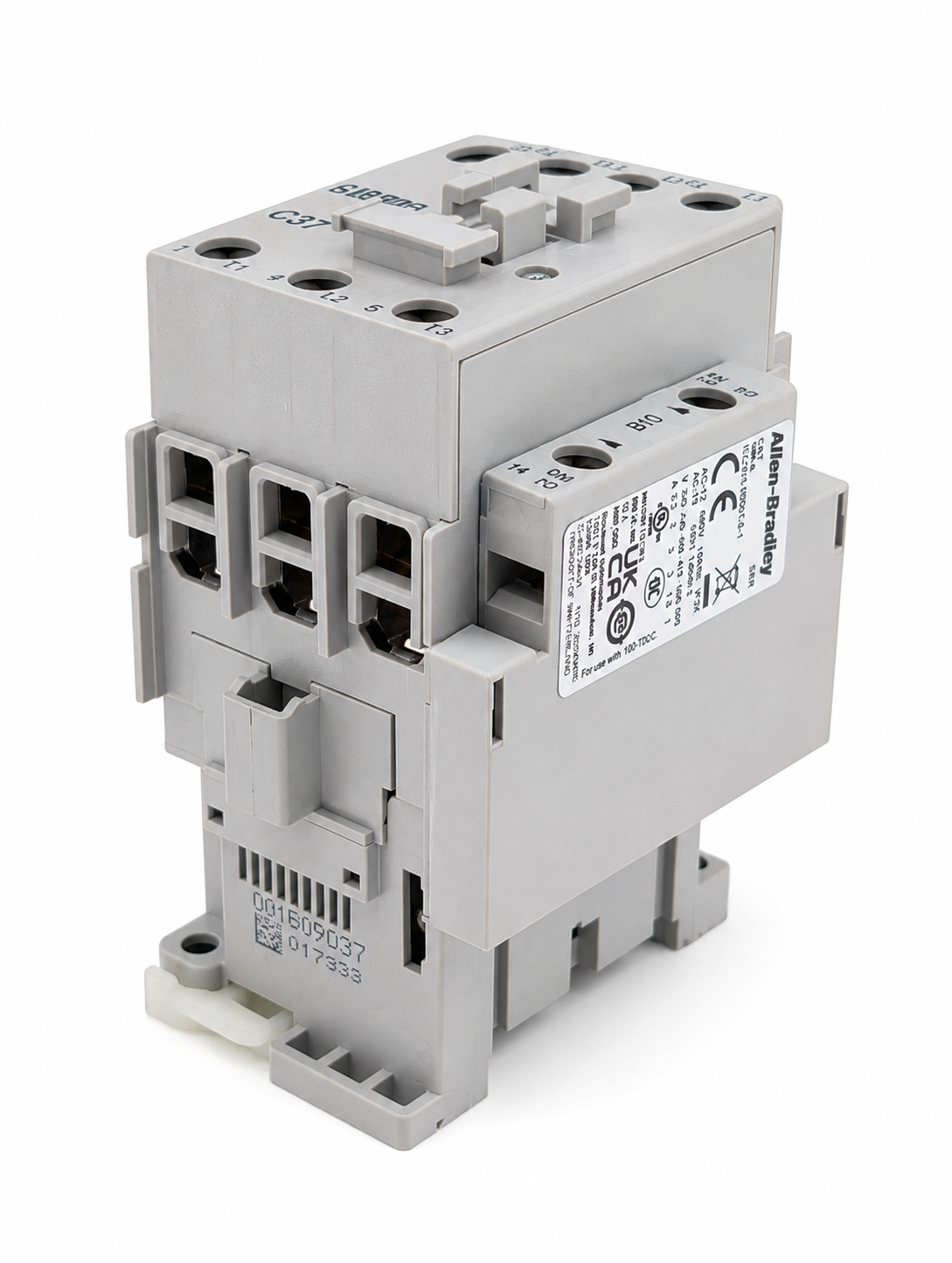 Allen Bradley 100-C37D10 120V 37AMPS Contactor 110-120VAC 3-Pole