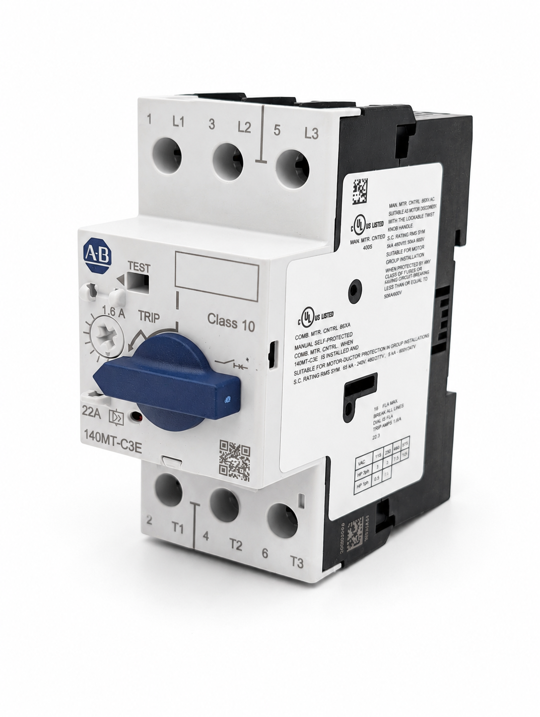 Allen-Bradley 140MT-C3E-B16 Circuit Breaker Standard Magnetic Trip inBox