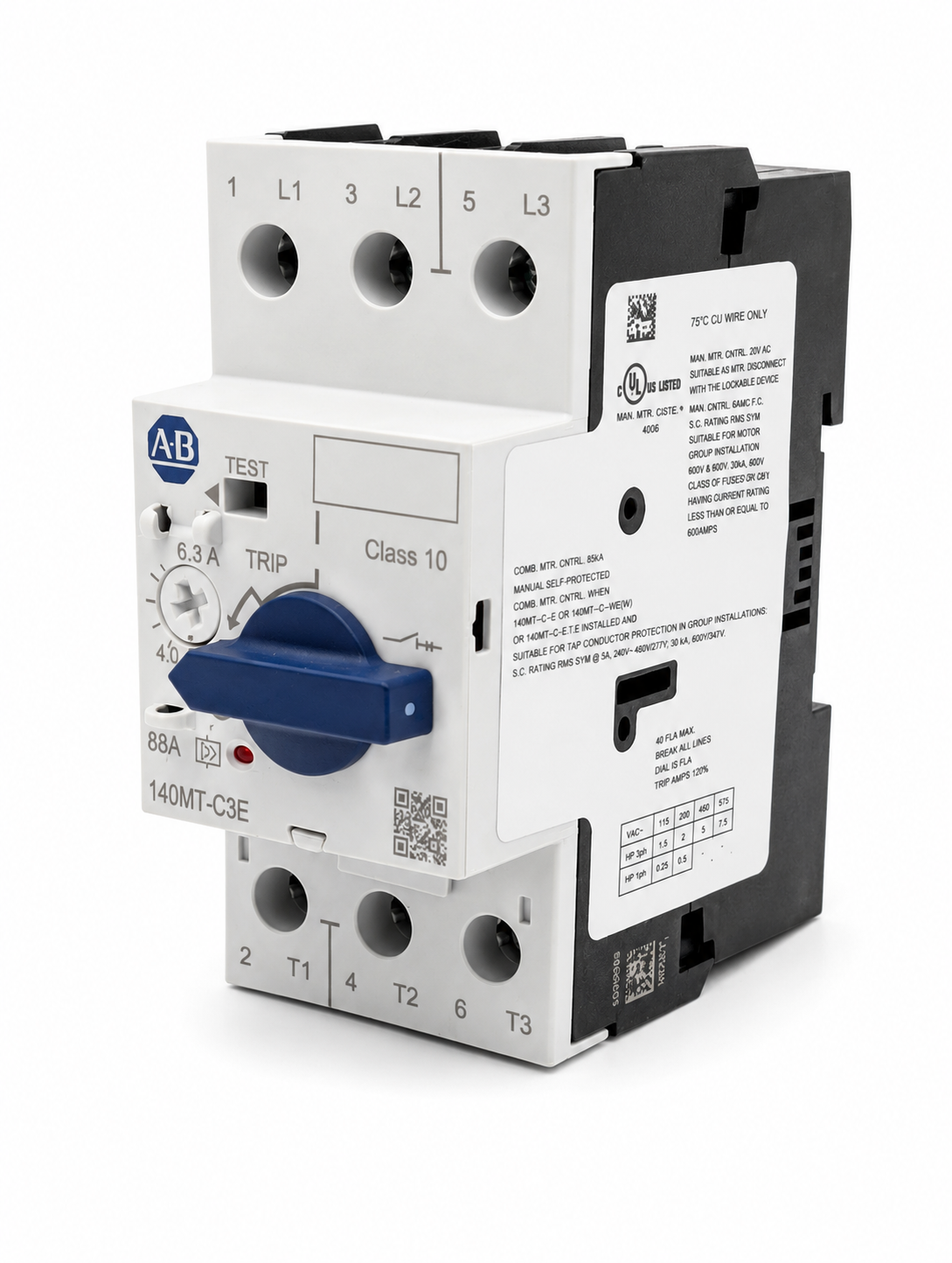 Allen-Bradley 140MT-C3E-B63 Motor Protection Circuit Breaker