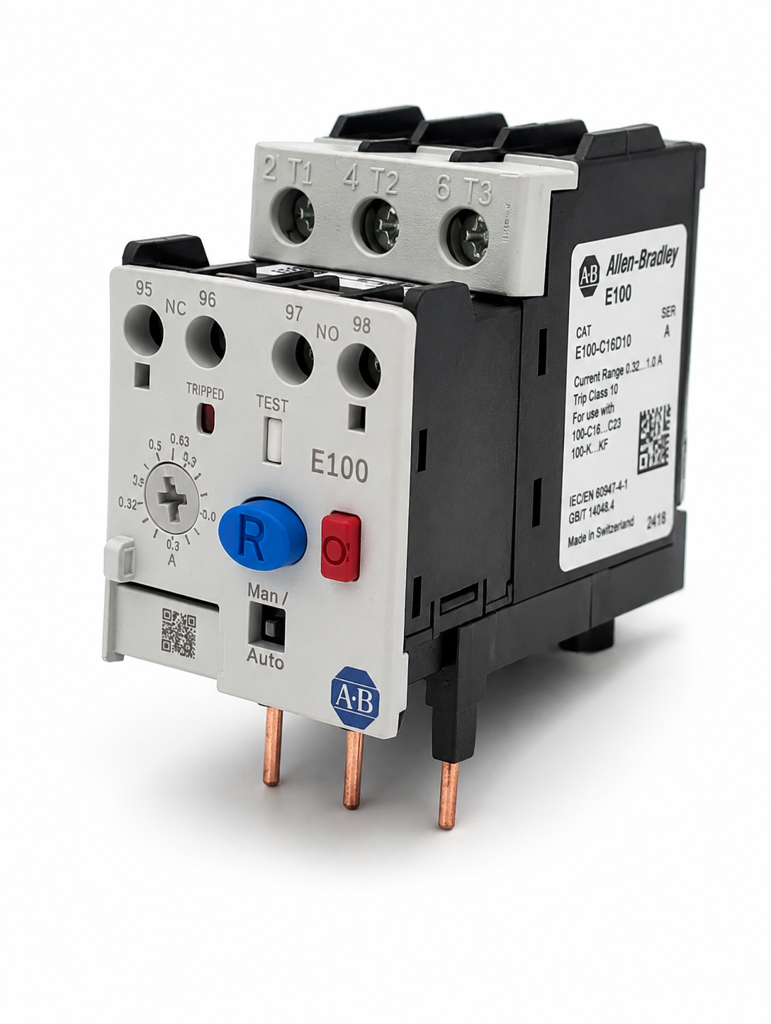 Allen Bradley 193-1EEDB Overload Relay 1NC + 1NO F.L.C, 16 A