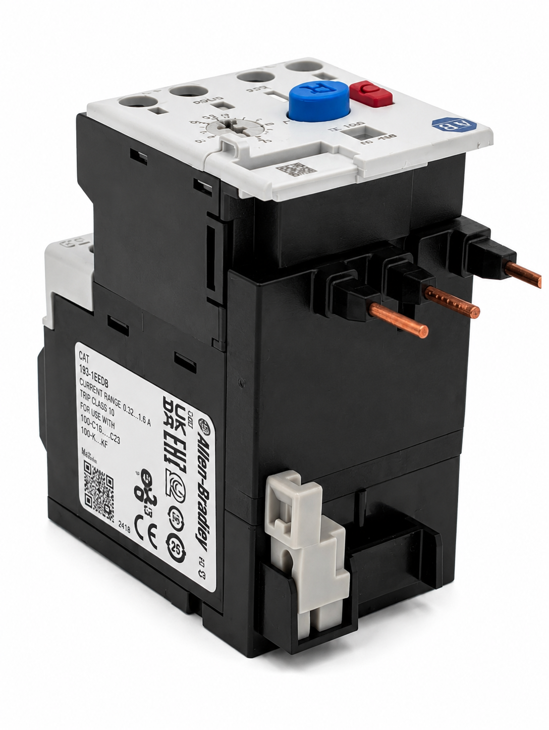 Allen Bradley 193-1EEDB Overload Relay 1NC + 1NO F.L.C, 16 A