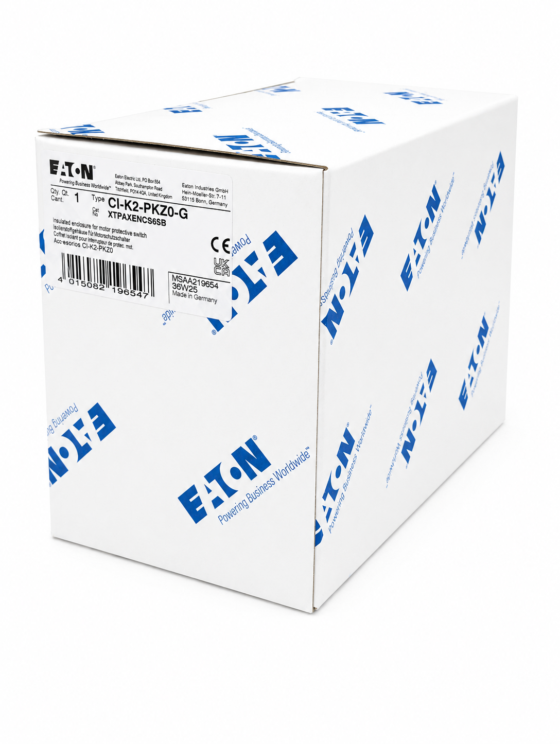 EATON XTPAXENCS65B Manual Motor Protection Accessories Insulated Enclosure