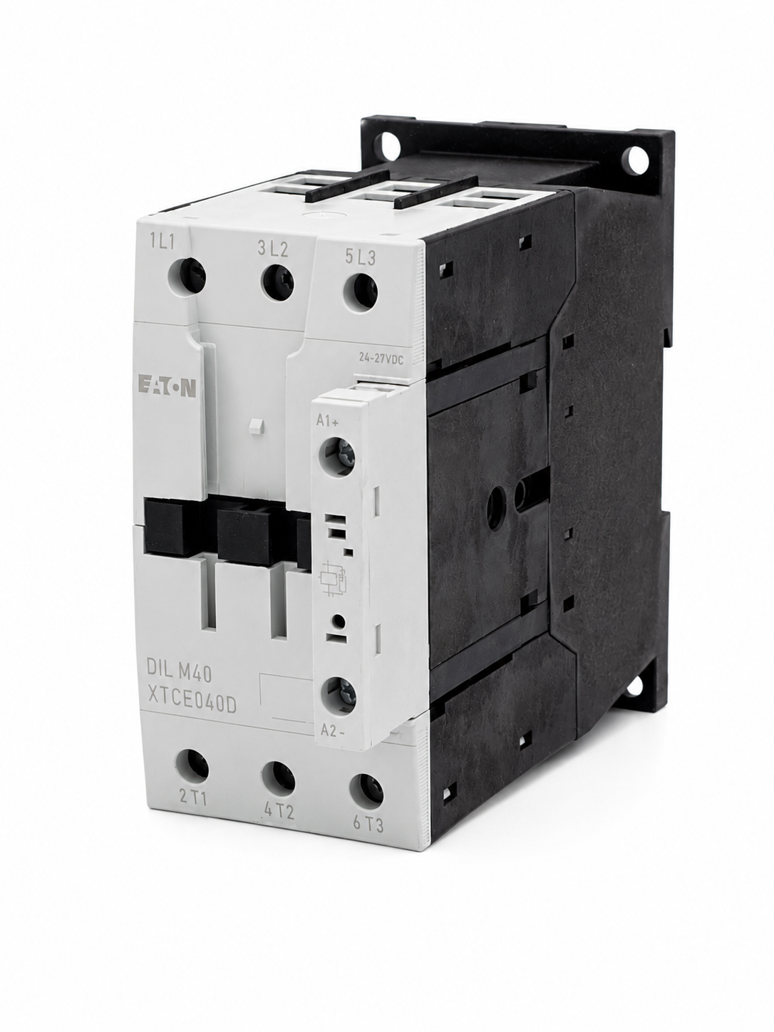 EATON XTCE040D00TD XT IEC Contactor, 3-pole, 40A, 0NO-0NC, Contact