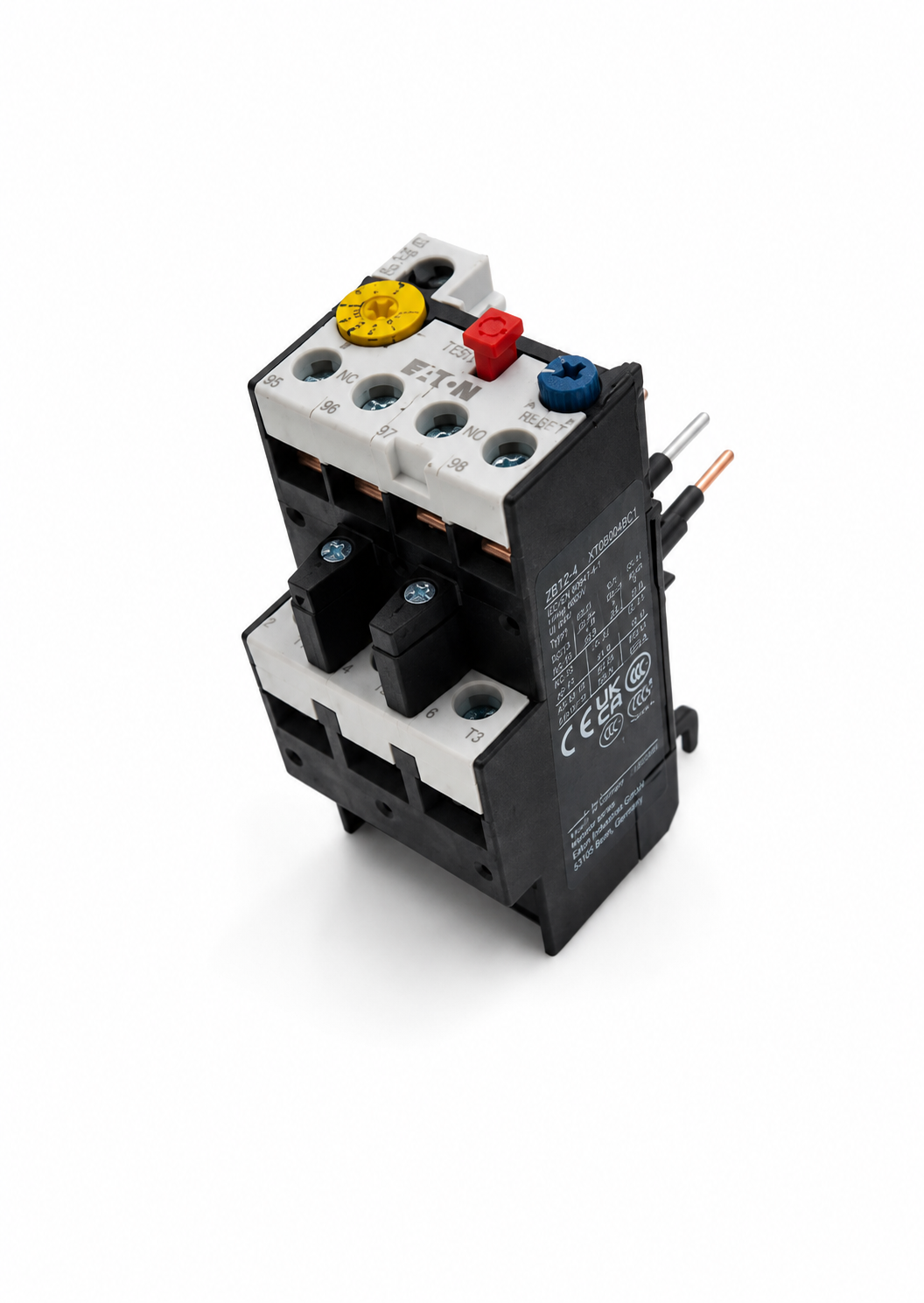 EATON XTOB004CC1 XT IEC bimetallic overload relay, C-frame, 1NO-1NC contacts