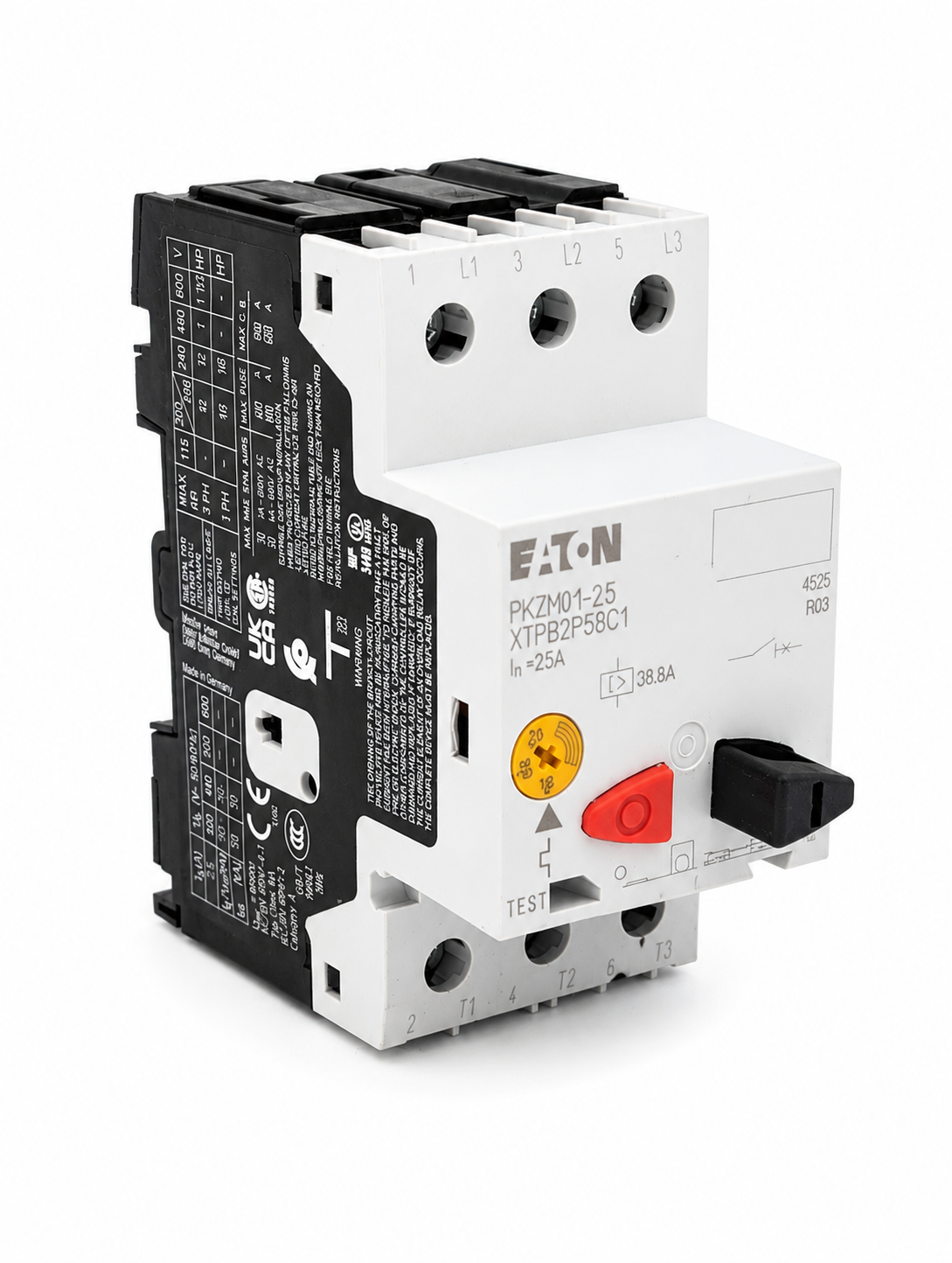 EATON Thermal Magnetic Circuit Breaker Motor Protect PKZM01-2.5