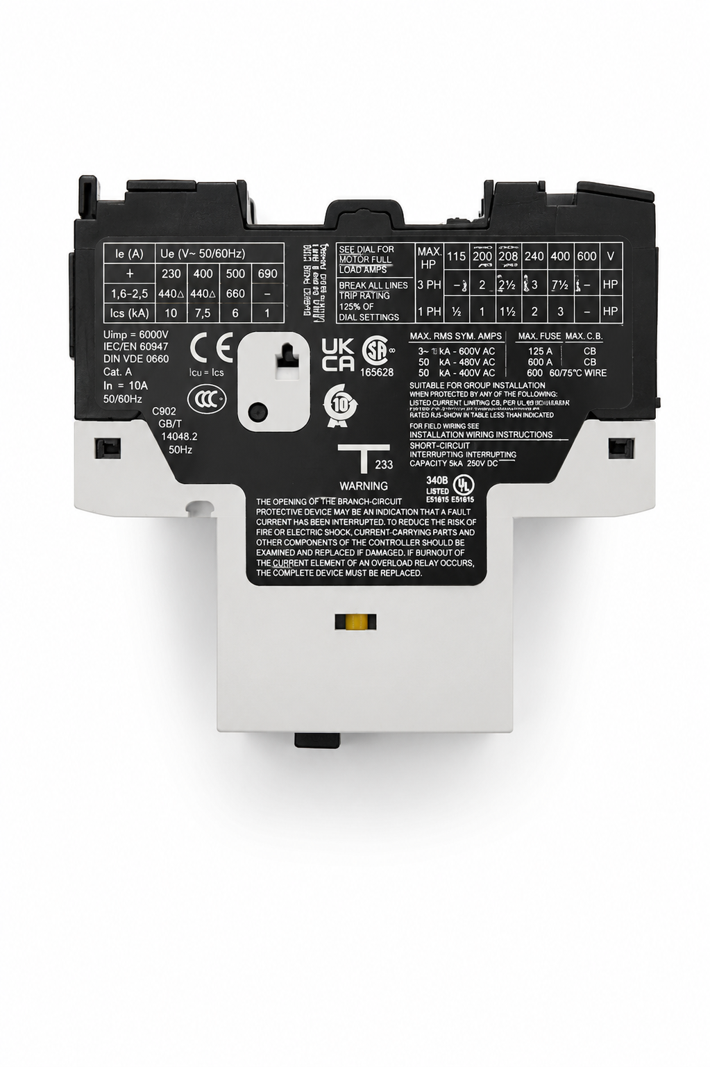EATON Thermal Magnetic Circuit Breaker Motor Protect PKZM01-10 10A 3 Pole