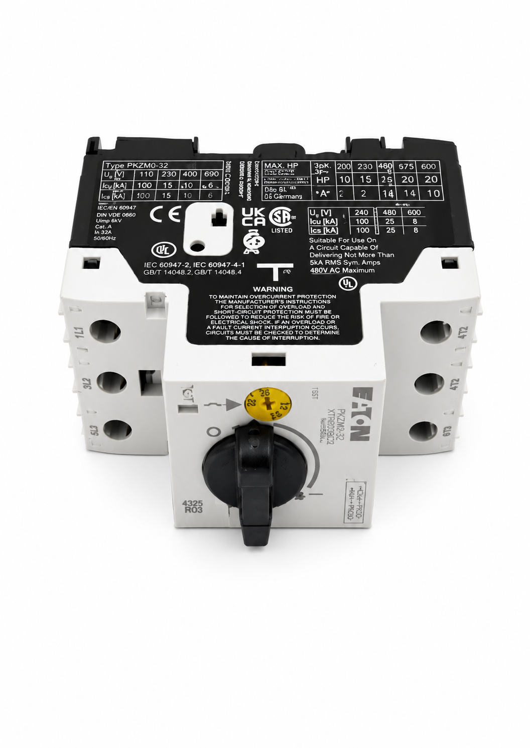 EATON Thermal Magnetic Circuit Breaker Motor Protect PKZM0-32 3 pole