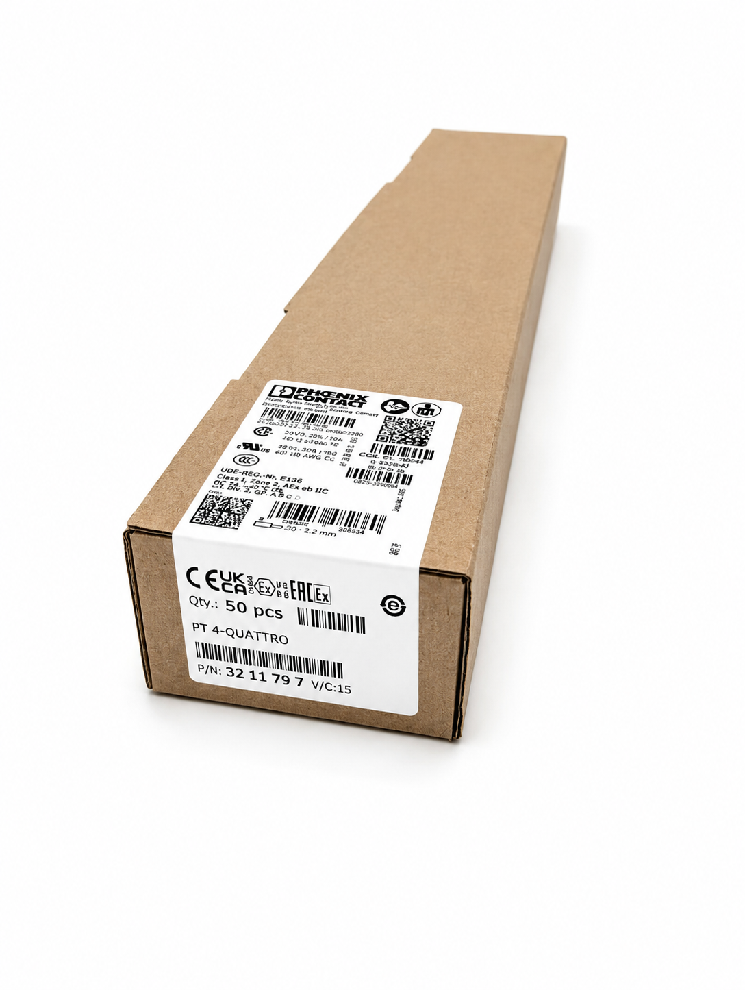 Phoenix Contact PT 4-QUATTRO - Feed-through terminal block 3211797 BOX OF 50 PCS