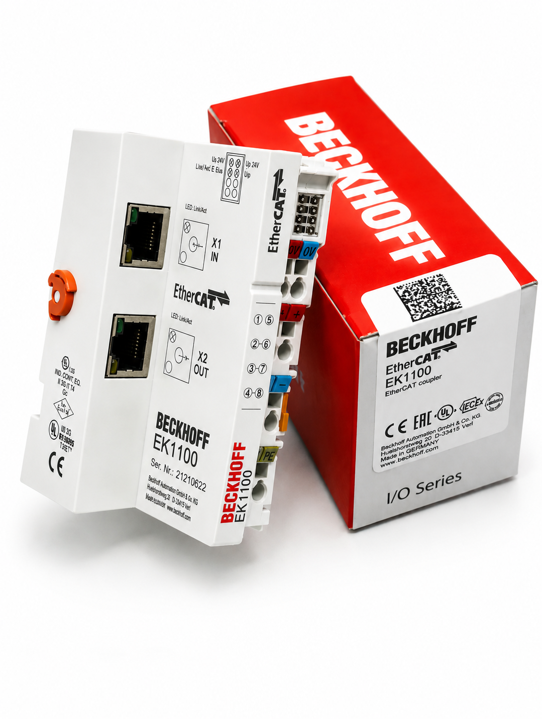 Beckhoff EK1100 EtherCat coupler Protocol terminals Ethernet 100BASE-TX to E-bus